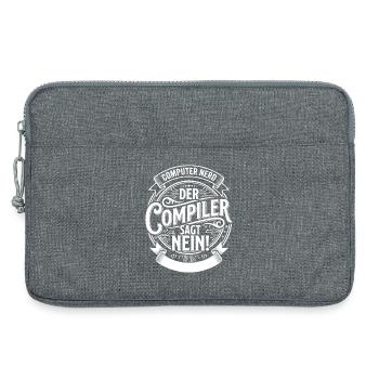 Le compilateur dit non - Sacoche pour ordinateur portable 13 pouces - gris chiné - Devant