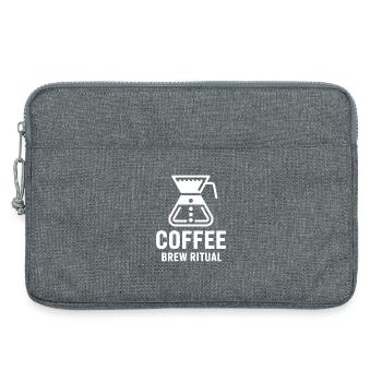 Coffee Brew Ritual Pour Over Kaffee - Laptop bag 13" - heather grey - Front