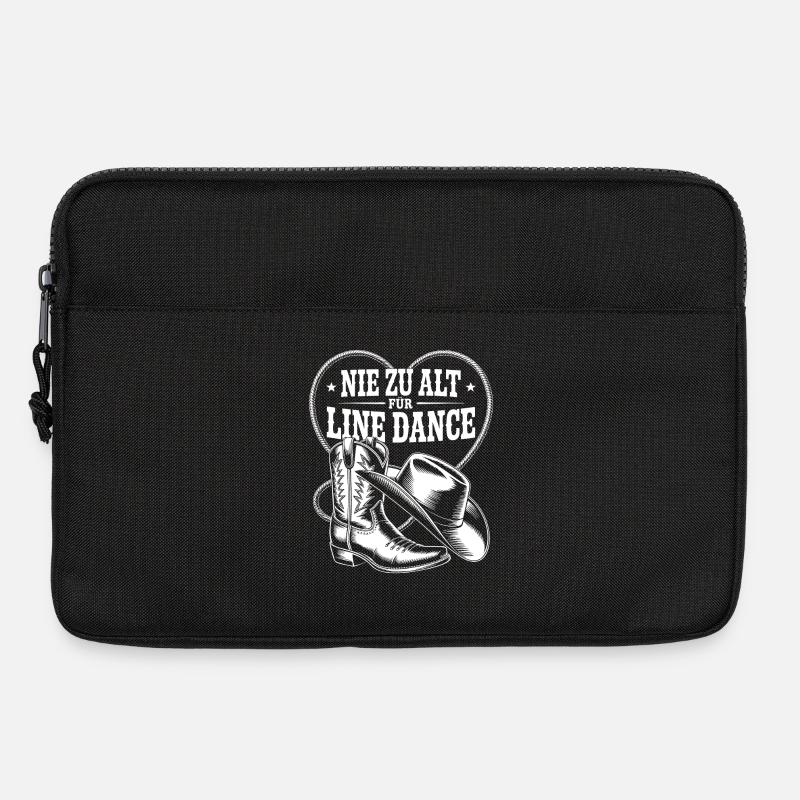 Western Line Dance Stil - Laptoptasche 13" - Schwarz