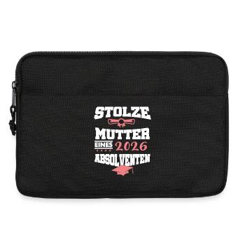 Stolze Mutter Absolvent 2026 Bachelor Master - Laptoptasche 13" - Schwarz - Vorne