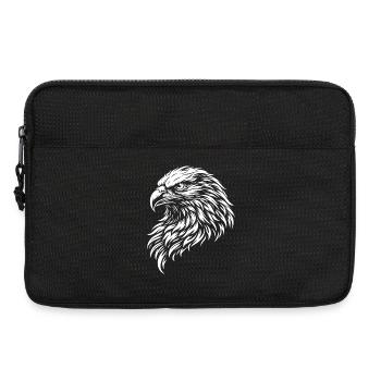 Eagle Tribal Eagle Head – Mystical Wild Animal Motif - Laptop bag 13" - black - Front
