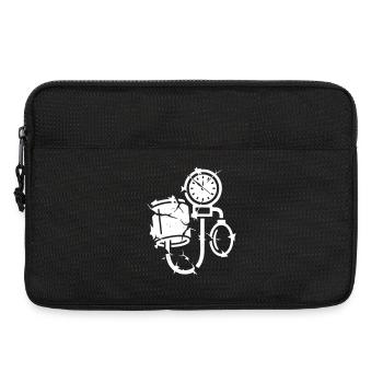 Blood Pressure Monitor Grunge Medicine Vector - Laptop bag 13" - black - Front