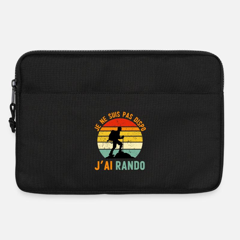 Retro Hike: I'm not available - Laptop bag 13" - black