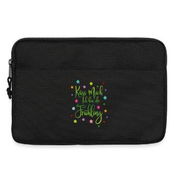 Embrasse-moi, je suis printemps - Sacoche pour ordinateur portable 13 pouces - noir - Devant