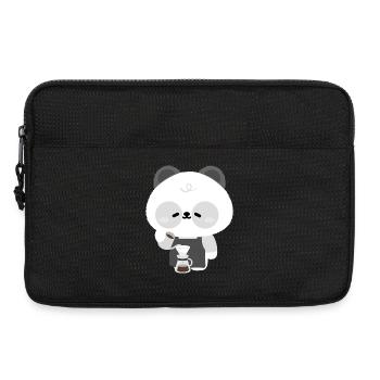 Panda Barista Kaffeebrühe - Laptoptasche 13" - Schwarz - Vorne
