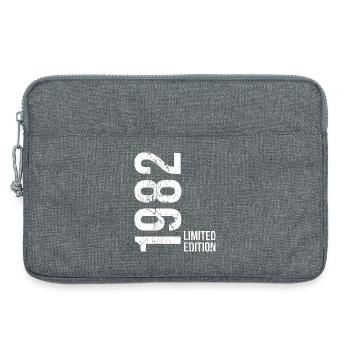 Vintage Vintage 1982 Shirt 44 Years Unisex - Laptop bag 13" - heather grey - Front