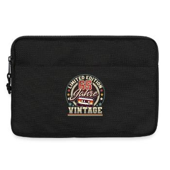 65. Geburtstag Vintage kassette - Laptoptasche 13" - Schwarz - Vorne