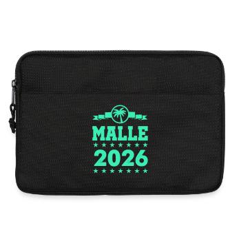 Palmen Flair Mallorca 2026 - Laptoptasche 13" - Schwarz - Vorne