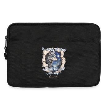 Citation chrétienne de Wolf - Sacoche pour ordinateur portable 13 pouces - noir - Devant