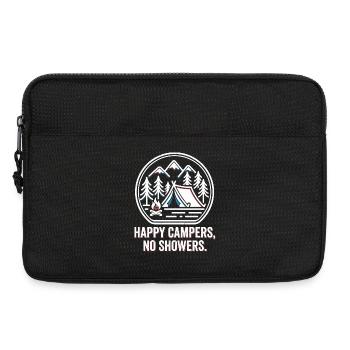 Camping Camp Tent & Campfire - Laptop bag 13" - black - Front