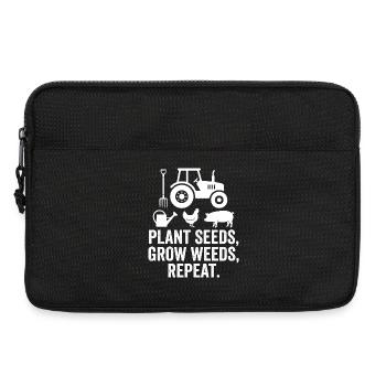 Les graines des plantes poussent les mauvaises herbes Répète - Sacoche pour ordinateur portable 13 pouces - noir - Devant