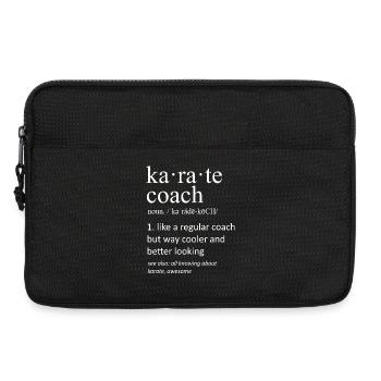 Karate Coach Definition Funny Martial Arts Art - Laptop bag 13" - black - Front