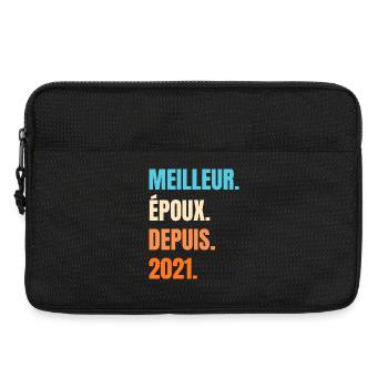 Best Husband Since 2021 Gift Husband - Laptop bag 13" - black - Front