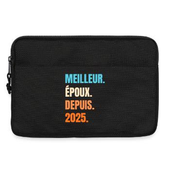 Best Husband Since 2025 Gift Husband - Laptop bag 13" - black - Front