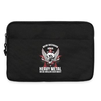My neighbors listen to heavy metal - Laptop bag 13" - black - Front