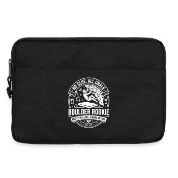 Boulder Rookie Kletterlogo - Laptoptasche 13" - Schwarz - Vorne