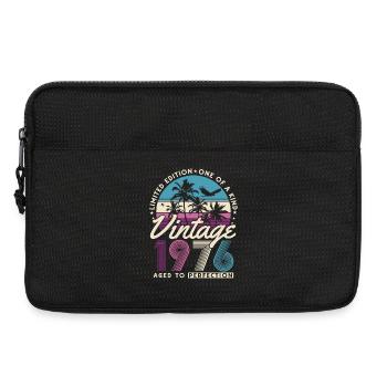 Vintage 1976 Vintage Retro Birthday Gift - Laptop bag 13" - black - Front