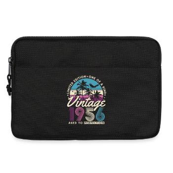 Vintage 1956 Vintage Retro Birthday Gift - Laptop bag 13" - black - Front