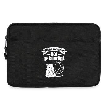 My hamster quit hamster wheel humor - Laptop bag 13" - black - Front