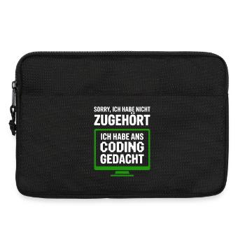 Sorry, didn't listen to coding thought - Laptop bag 13" - black - Front