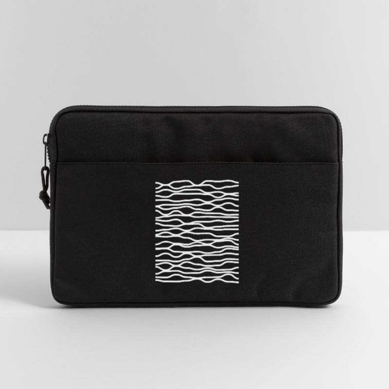 Zebra Wave Stripe Pattern Laptop bag 13"