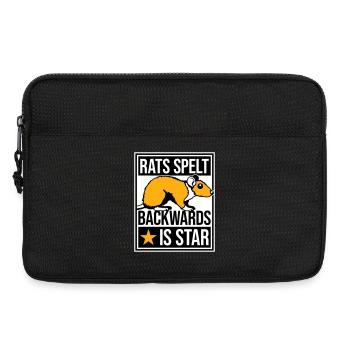 Rats Spelt Backwards Is Star Lustiger Ratte Spruch - Laptop bag 13" - black - Front