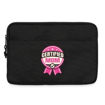 Zertifizierte Mutter – Humorvoller Vater-Design - Laptoptasche 13" - Schwarz - Vorne