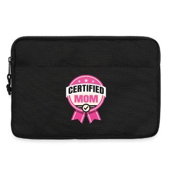 Zertifizierte Mutter – Humorvoller Vater-Design - Laptoptasche 13" - Schwarz - Vorne