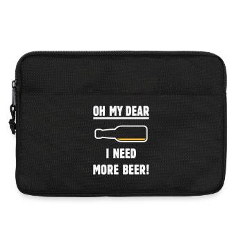 Oh ma chère – j’ai besoin de plus de bière ! (Bière / NEG 2C) - Sacoche pour ordinateur portable 13 pouces - noir - Devant