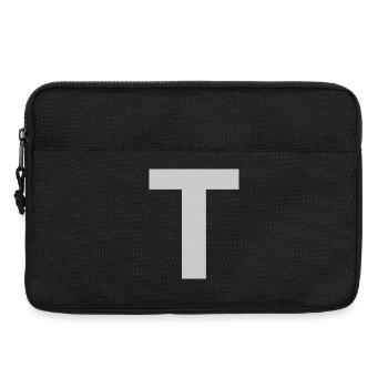 T-Shirt with a T - Laptoptasche 13" - Schwarz - Vorne
