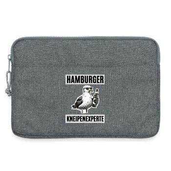 Hamburger Kneipen Experte - Laptoptasche 13" - Grau meliert - Vorne