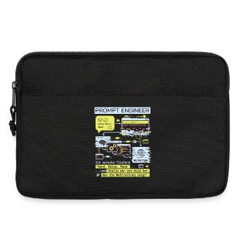Prompt Engineer Weltrettung lustiges Design - Laptoptasche 13" - Schwarz - Vorne