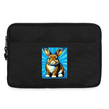 rabbit - Laptop bag 13" - black - Front