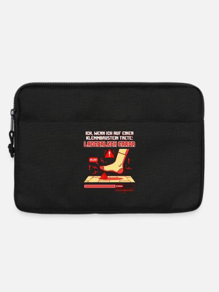 Klemmbaustein Schmerz Systemabsturz Pixel Design - Laptoptasche 13" - Schwarz