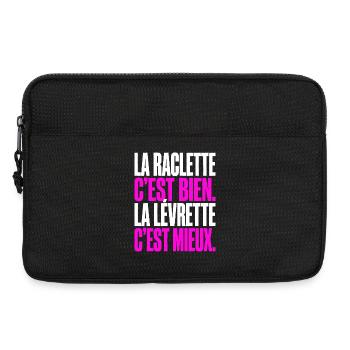La raclette c-est bien La levrette c-est mie - Laptoptasche 13" - Schwarz - Vorne