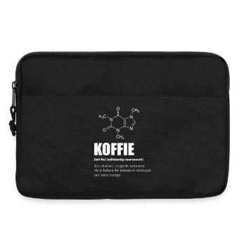 Molécule de Café Définition Humour et Science - Sacoche pour ordinateur portable 13 pouces - noir - Devant
