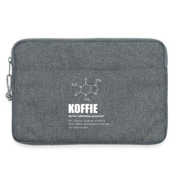 Molécule de Café Définition Humour et Science - Sacoche pour ordinateur portable 13 pouces - gris chiné - Devant