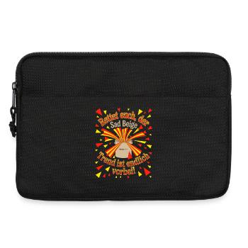 Anti Sad Beige Trend - Laptoptasche 13" - Schwarz - Vorne