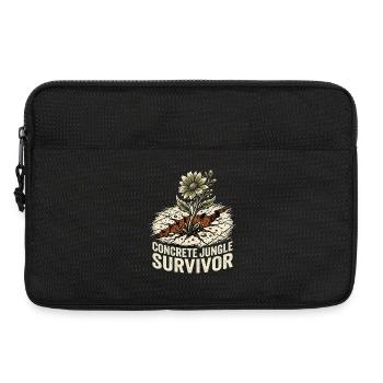 Jardinage guérilla des survivants de la jungle - Sacoche pour ordinateur portable 13 pouces - noir - Devant