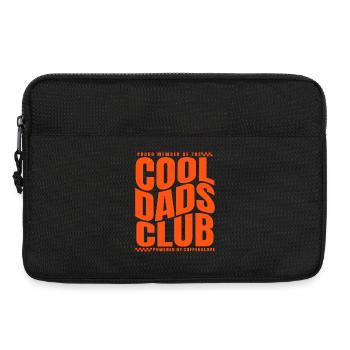 Fête des pères cadeau papa - Club des papas cool - Sacoche pour ordinateur portable 13 pouces - noir - Devant