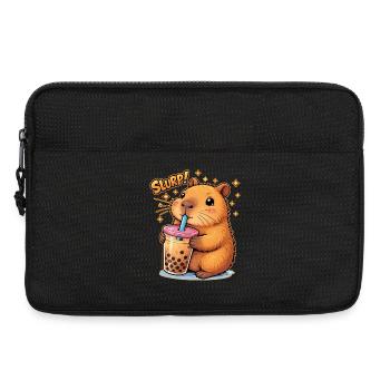 Capybara Bubble Tea - Laptop bag 13" - black - Front