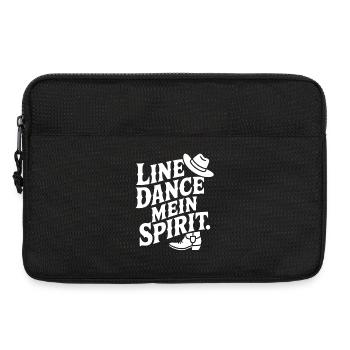 Line Dance Mein Spirit - Laptoptasche 13" - Schwarz - Vorne