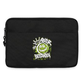 Graffiti Zombie Street Art Grün Abitur 2026 - Laptoptasche 13" - Schwarz - Vorne