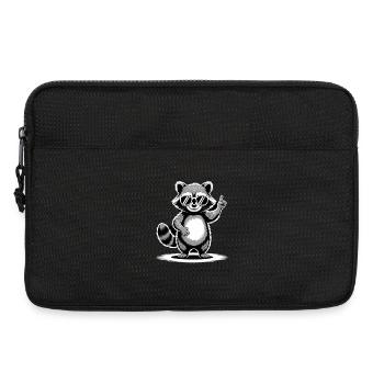 Raccoon - Laptop bag 13" - black - Front