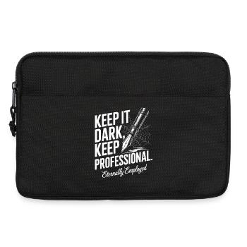 Keep It Dark, Keep It Professional - Laptop bag 13" - black - Front