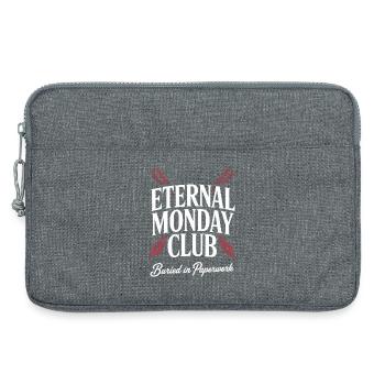 Ewiger Montag Club: Papierkram - Laptoptasche 13" - Grau meliert - Vorne