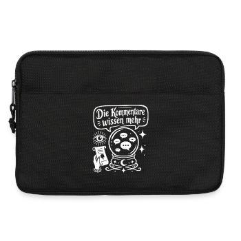 Die Kommentare wissen mehr - Laptoptasche 13" - Schwarz - Vorne