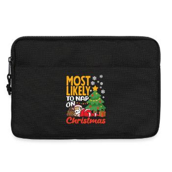 Drôle de t-shirt de Noël cadeau de Noël - Sacoche pour ordinateur portable 13 pouces - noir - Devant