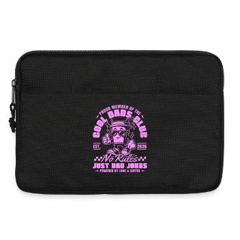 Club des papas cool Fête des pères 2026 cadeau - Sacoche pour ordinateur portable 13 pouces - noir - Devant