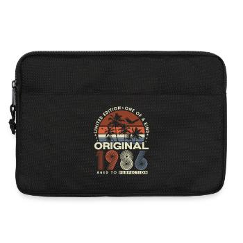 Jahrgang 1986 Geburtstag Vintage Retro Geschenk - Laptoptasche 13" - Schwarz - Vorne
